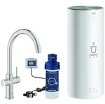 Grohe Red Duo Einhand-Sp&uuml;ltischarmatur Set, Ausladung 224mm, C-Auslauf, mit...