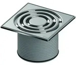 TECEdrainpoint S Rostrahmen aus Edelstahl, 142 &times; 142 mm, inklusive Designrost,