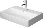 Duravit DuraSquare Waschtisch Compact, 60x40cm, 1 Hahnloch, ohne &Uuml;berlauf,