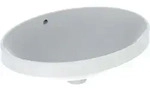 Geberit VariForm Einbauwaschtisch oval, 550x400mm, ohne Hahnloch, mit &Uuml;berlauf,