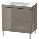 Duravit L-Cube c-bonded Set stehend, 2 Schubk&auml;sten, ohne &Uuml;berlauf, ohne...