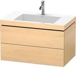 Duravit L-Cube c-bonded Set wandh&auml;ngend, 2 Schubk&auml;sten, ohne &Uuml;berlauf, 1...