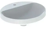 Geberit VariForm Einbauwaschtisch oval, 500x450mm, mit Hahnloch und ohne &Uuml;berlauf,