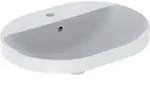 Geberit VariForm Einbauwaschtisch elliptisch, 600x450mm, mit Hahnloch und...