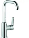 KLUDI PURE&SOLID Waschtisch-Einhandmischer, Auslaufh&ouml;he 205mm, schwenkbar, mit