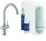 Grohe Blue Home Einhand-Sp&uuml;ltischarmatur Starter Kit, Ausladung 224mm, C-Auslauf,