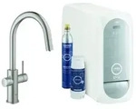 Grohe Blue Home Einhand-Sp&uuml;ltischarmatur Starter Kit, Ausladung 219mm, C-Auslauf,
