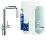 Grohe Blue Home Einhand-Sp&uuml;ltischarmatur Starter Kit, Ausladung 224mm, U-Auslauf,