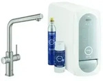 Grohe Blue Home Einhand-Sp&uuml;ltischarmatur Starter Kit, Ausladung 221mm,...