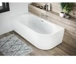 RIHO Desire Corner Eck-Badewanne, Version rechts, 184x84x60cm, 230 Liter, gl&auml;nzend