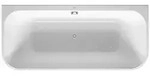 Duravit Happy D.2 Whirlwanne, Vorwandversion, 2 R&uuml;ckenschr&auml;gen, angeformte
