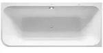 Duravit Happy D.2 Whirlwanne, Ecke rechts, 2 R&uuml;ckenschr&auml;gen, angeformte