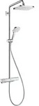 hansgrohe Croma E Showerpipe 280 1-jet EcoSmart 9 l/min mit Thermostat, 27660000