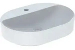 Geberit VariForm Aufsatzwaschtisch elliptisch, 600x450mm, mit Hahnloch und ohne