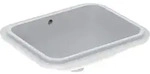 Geberit VariForm Unterbauwaschtisch rechteckig, 450x350mm, ohne Hahnloch, mit