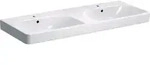 Geberit Smyle Square Doppelwaschtisch 500223, 120x48cm, mit Hahnloch und...