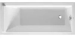 Duravit Starck Rechteck Badewanne, Einbauversion, 1 R&uuml;ckenschr&auml;ge, 1600x700mm,