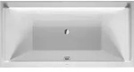 Duravit Starck Rechteck Badewanne, Einbauversion, Mittelablauf, 2 R&uuml;ckenschr&auml;gen,