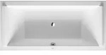Duravit Starck Rechteck Badewanne, Einbauversion, Mittelablauf, 2 R&uuml;ckenschr&auml;gen,