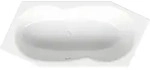 BetteMetric Sechseck-Badewanne, 2-Sitzer, Fu&szlig;ende links, &Uuml;berlauf vorne,