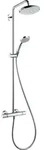 hansgrohe Croma Showerpipe 220 1-jet mit Thermostat, chrom, 27185000