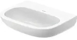Duravit D-Code Waschtisch, ohne Hahnloch und &Uuml;berlauf, 600 &times; 460 &times; 175 mm, Wei&szlig;