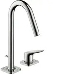 hansgrohe AXOR Citterio M 2-Loch Waschtischmischer 160 mit Zugstangen-Ablaufgarnitur,