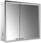 emco prestige 2 Lichtspiegelschrank, Unterputzmodell, 815mm, breite T&uuml;r rechts,