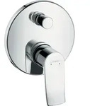 hansgrohe Metris Einhebel-Wannenmischer Unterputzmodell mit Sicherungskombination,