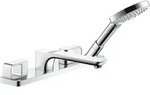 hansgrohe AXOR Urquiola 4-Loch Fliesenrandarmatur, Ausladung 198mm, 11445000,...