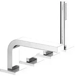 KEUCO EDITION 11 Vierloch-Wannenmischer Wannenrand, Ausladung 220 mm, 51130010200,