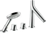 hansgrohe AXOR Starck Organic 4-Loch Fliesenrandarmatur mit Thermostat, 2