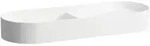 LAUFEN Sonar Doppelwaschtisch-Schale, ohne Hahnloch, ohne &Uuml;berlauf, 1000x370mm,
