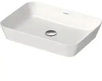 Duravit Cape Cod Aufsatzbecken, 550 x 400 mm, ohne Hahnloch, ohne &Uuml;berlauf,