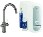 Grohe Blue Home Einhand-Sp&uuml;ltischarmatur Starter Kit, Ausladung 224mm, C-Auslauf,