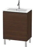 Duravit L-Cube Waschtischunterbau stehend, Compact, 2 Ausz&uuml;ge, 620x704x391mm,