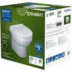 Duravit No.1 Stand-WC Set, inklusive WC-Sitz, 370x480mm, wei&szlig; hochglanz, 41840900A1