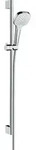 hansgrohe Croma Select E Brauseset Vario EcoSmart mit Brausestange 90 cm, wei&szlig;/