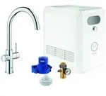 GROHE Blue Professional Einhand-Sp&uuml;ltischarmatur Set, Ausladung 224mm, C-Auslauf,