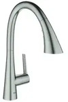 GROHE Zedra Einhand-Sp&uuml;ltischarmatur, Ausladung 231mm, 3 Strahlarten,