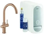 Grohe Blue Home Einhand-Sp&uuml;ltischarmatur Starter Kit, Ausladung 224mm, C-Auslauf,