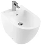 Villeroy & Boch Subway 2.0 Bidet, freistehend, 1 Hahnloch, mit &Uuml;berlauf,...