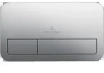 Villeroy & Boch ViConnect WC-Bet&auml;tigungsplatte, 2-Mengen-Sp&uuml;lung, 253x145x10mm,