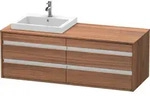 Duravit Ketho Konsolenwaschtischunterbau wandh&auml;ngend, 1400x496x550 mm, 4