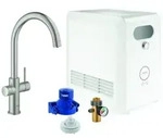 GROHE Blue Professional Einhand-Sp&uuml;ltischarmatur Set, Ausladung 224mm, C-Auslauf,
