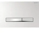 Geberit Sigma50 Bet&auml;tigungsplatte f&uuml;r 2-Mengen-Sp&uuml;lung, Metallfarbe...
