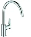 Grohe BauEdge Einhand-Sp&uuml;ltischarmatur, Ausladung 223mm, hoch, schwenkbar, 31367001