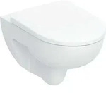 Geberit Renova Set Wand-WC Tiefsp&uuml;ler, Rimfree, mit WC-Sitz, wei&szlig;, 500801001,