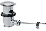 hansgrohe AXOR Ablaufgarnitur, mit Zugstange und &Uuml;berlauf, 51302000, Farbe:...