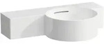 LAUFEN VAL Handwaschbecken, ohne Hahnloch, mit &Uuml;berlauf, 550x315mm, Ablage links,